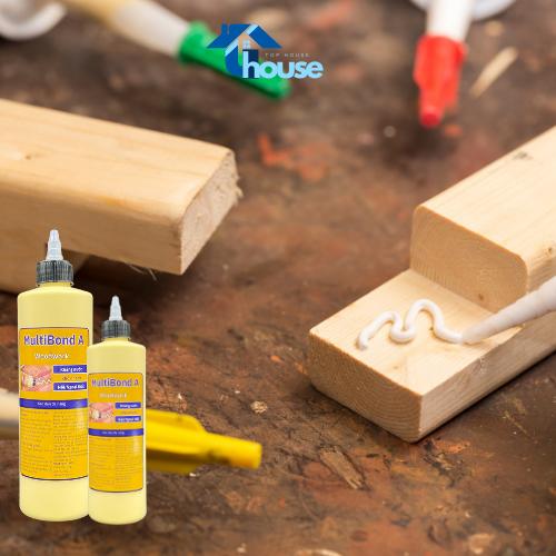 Keo sữa dán gỗ Tophouse Multibond A siêu dính, keo dán đa năng, nhanh khô, kháng nước, dán chuyên dụng cho các loại gỗ 3