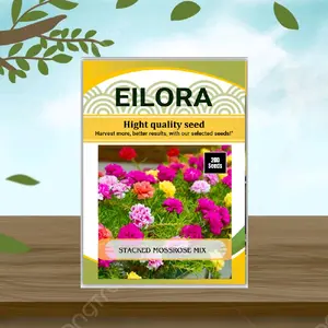 200 BUTIR BIJI/BENIH BUNGA MOSSROSE TUMPUK Tanaman