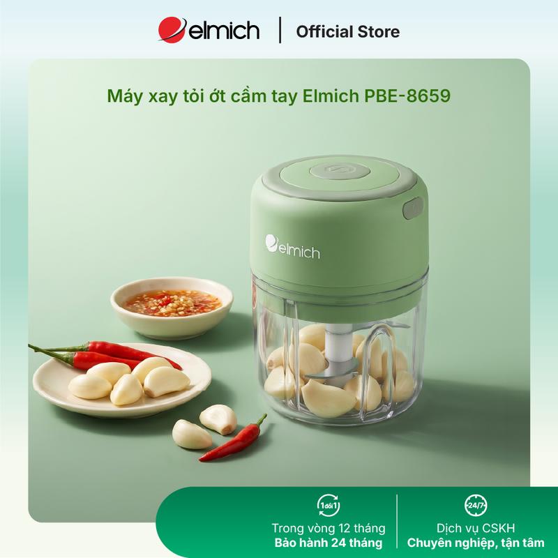 Máy xay tỏi ớt, đồ ăn dặm cầm tay Elmich PBE-8659, PBE9220