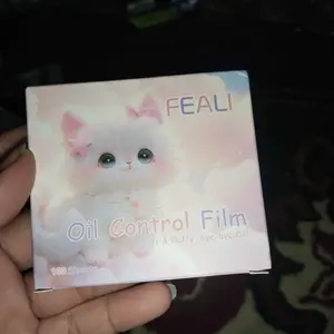 FEALI Oil Control Film Kertas Minyak Wajah Portable - Oil Control 3in1 Kertas Minyak + Puff + Cermin