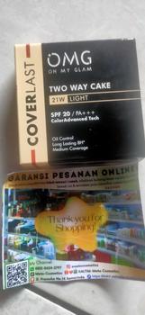 Product Review of OMG Oh My Glam Coverlast Two Way Cake - Bedak Padat dengan foundation lasting wajah powder sawo compact from T**i m**🥰 0