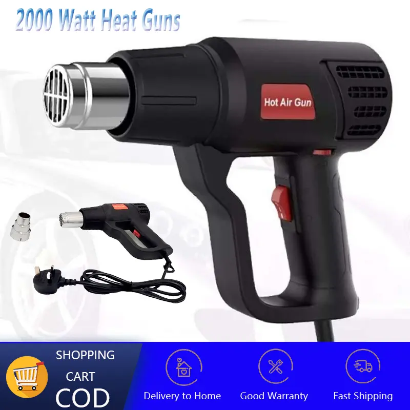 2000W Heat Gun 220V Industrial Electric Hot Air Gun Shrink Wrapping Air Dryer For Soldering Thermoregulator