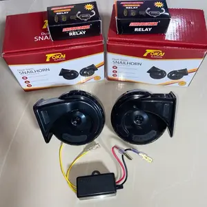 Paket Klakson Keong Set Modul Putus Putus 12v 24v Klakson Mobil & Motor FULL HITAM