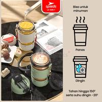 Gambar SPEEDS Botol Minum Tumblr Glass Botol Mini Heat Protection Case 008-1 - Hijau Random dari SpeedsShop Kota Surabaya 2 Tokopedia