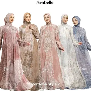 ARABELLE SCRAF CORDOBA STYLE 2 SERIES TERBARU Dress Ceruty Baby doll premium Pesta wanita muslimah Terbaru