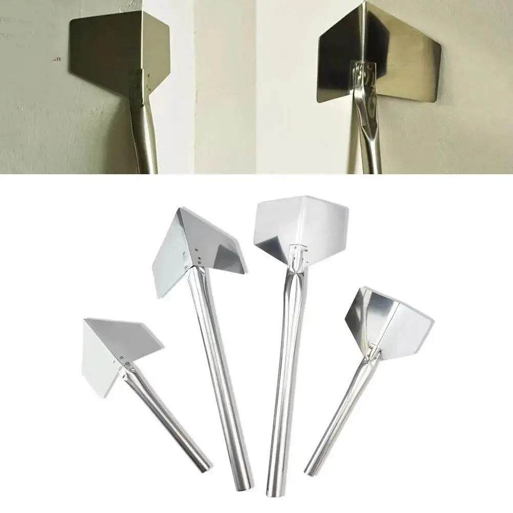 15/24cm Stainless Steel Scrape Putty Building 90 Degree Wall Corner Trowel Home Improvement Edging Tool Outside Corner Plastering Trowel