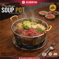 Gambar EXCLUSIVE MBARINIY - SUBRON Panci Sup Stainless 20cm 24cm 26cm 28cm 30cm Aurora Gold Series Serbaguna Emas Tinggi Tebal Premium Estetik Sayur Asem Soup Daging Ayam Ramen Mie Noodle Zupa-zupa - 24CM dari SUBRON KITCHENWARE Kab. Bandung 1 Tokopedia