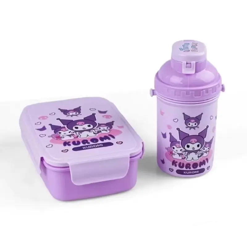 LUNCH BOX SANRIO KOTAK MAKAN PLUS BOTOL / TEMPAT BEKAL ANAK PAUD / TK Bento Kitchenware Set 2