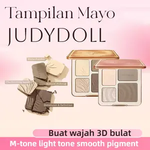 【cod】 [READYSTOCK] JUDYDOLL Countour Bronzer Highlighter Palet All In One warna kecoklatan dengan QHIDS