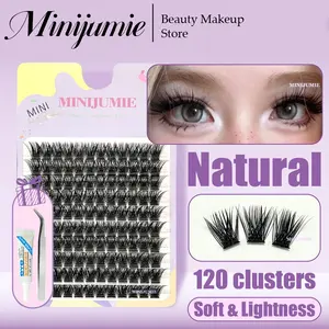 Minijumie Kapasitas Besar dengan Seri Besar Gulungan Besar Rambut Tebal Influenza Bulu Bulu Palsu Tuft Single Disegmented European dan American Lazy Eyelashes milai  eyelashes bulu  mata  milai  a08 bulmat  beauty lashes Lem Bulumata Extension