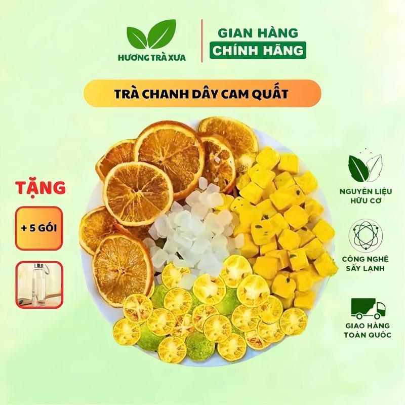[30 GÓI + TẶNG 5 GÓI + TẶNG BÌNH] Trà Chanh Dây Cam Quất - thanh nhiệt, đẹp da, sáng da Triệu Lộ Tư