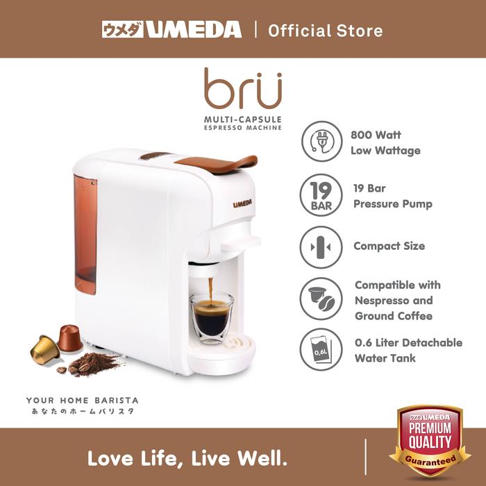 Gambar Umeda Bru Mesin Kopi Multi Kapsul / Nespresso Capsule Coffee Maker dari UMEDA Kota Administrasi Jakarta Utara Tokopedia