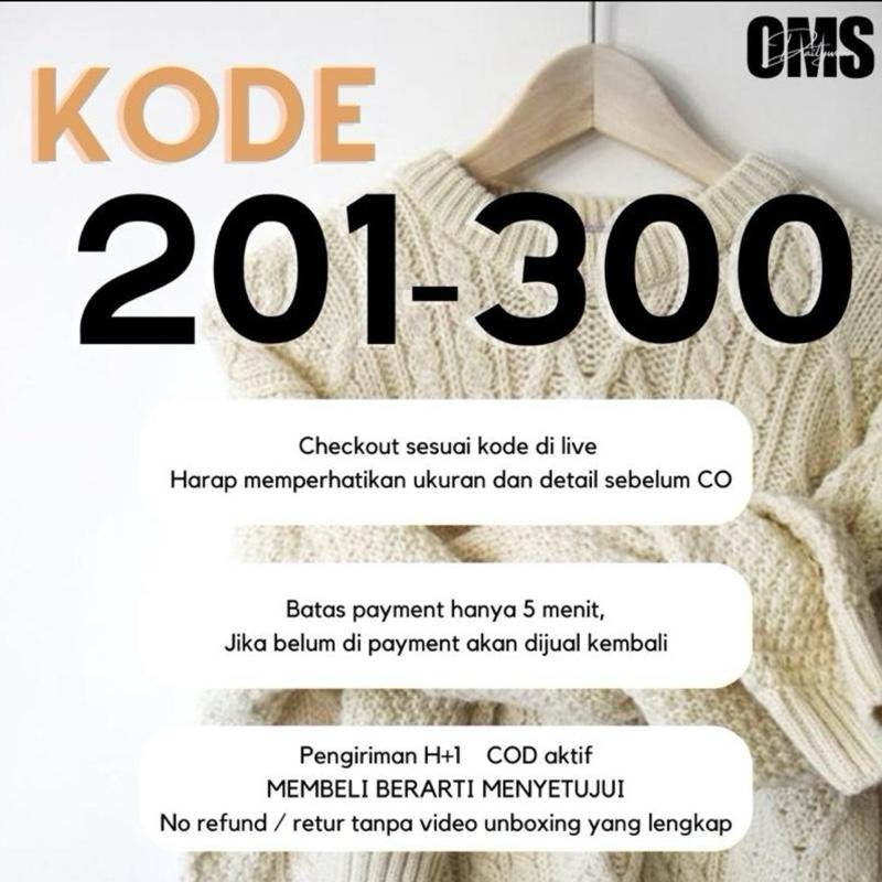 (kode 201-300) Nota pembayaran rajut / knitwear by OMSdailywear 0