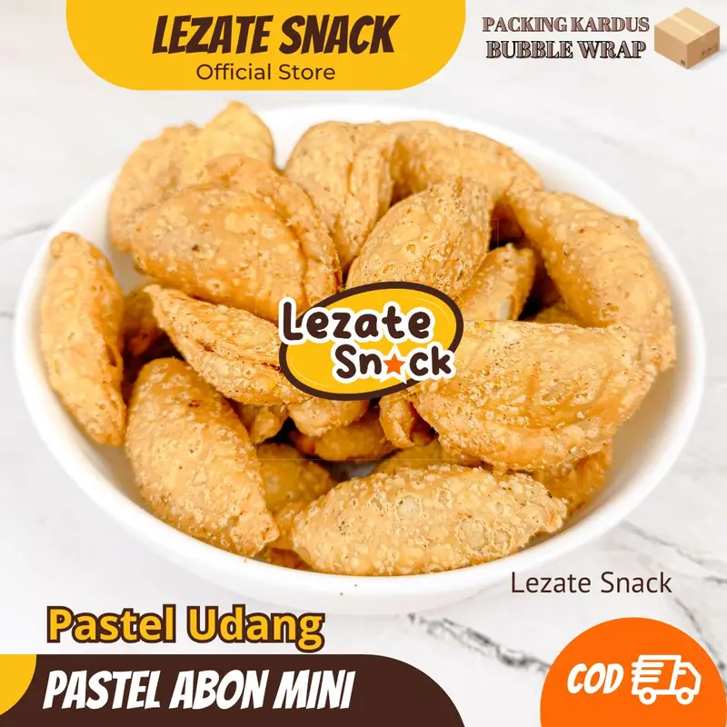 Pastel Abon Mini 1KG Kiloan Rasa Gurih Renyah Enak Murah / Pastel Kering Isi Abon Udang Premium / Pastel Kering Abon Sapi Kiloan Murah Sumpia Kiloan 2