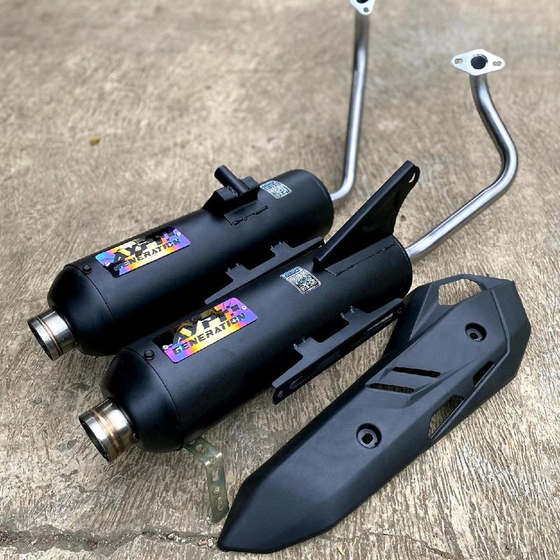 Knalpot Moncong Shijiro Original AYP Generation Tabung Vario Full System - Bisa Request Saringan PNP All Matic - Motorcycle copy 0