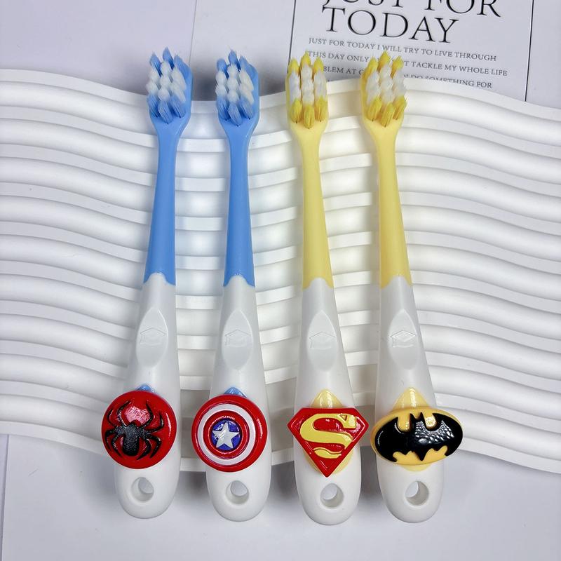 Product Introduction of [2-12 years old]4pcs/set Marvel Cartoon Toothbrush Spider-Man / Iron Man Children's soft bristle manual cleaning toothbrush 19
