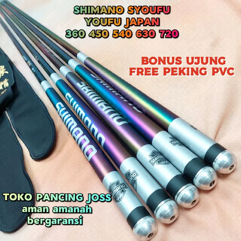 Joran tegek Shimano japan original 360 450 540 630 720 Pancing