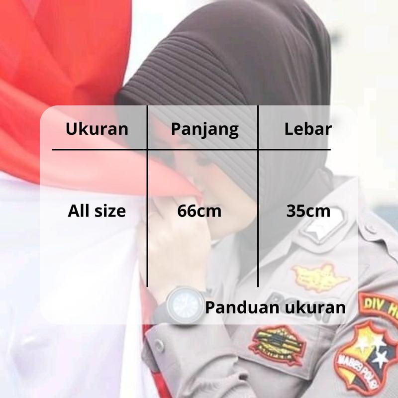 Product Introduction of Jilbab Dinas Bhayangkari Pns Polri Premium Hijab Bayangkari Instan Anti Tembem Pad Busa Tebal Kerudung Muslim Nyaman tali 0