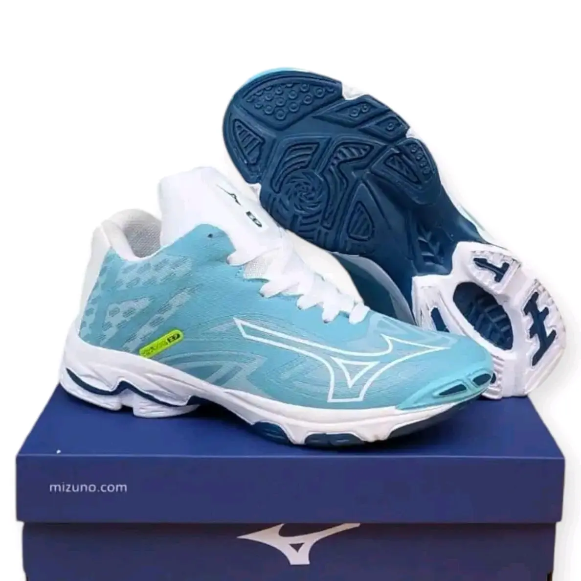 Sepatu Olahraga WLZ 7 - Sepatu Mizuno Terbaru Tencel Tali/Renda Pria