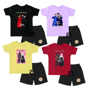 MILEN Baju Setelan Kaos Anak Mila & Valen Dangdut Academi DA7 Unisex Laki Laki Perempuan Cotton Combed 100% Halus Tipis Nyaman Dipakai