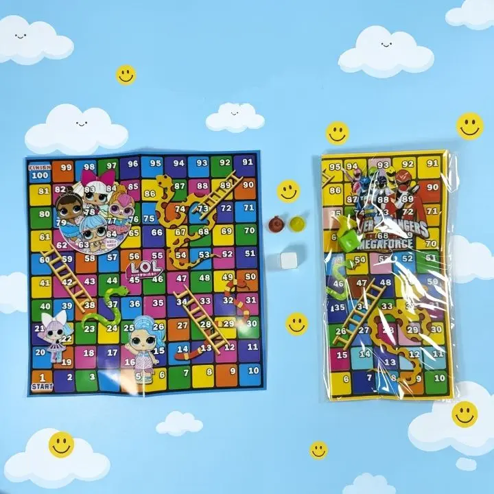 20 Pcs Mainan Ular Tangga Keci 15x15 cm / Mainan Jadul Ludo