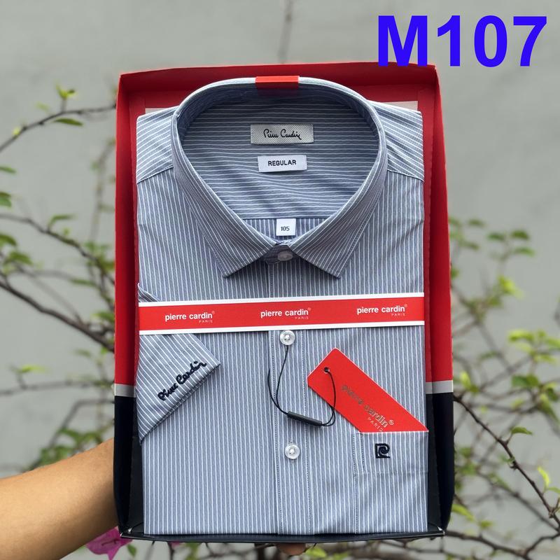  Áo Sơ Mi Pierre Cardin Áo Sơ Mi Ngắn Tay Kẻ Caro Vạt Ngang Sang Trọng Lịch Lãm 