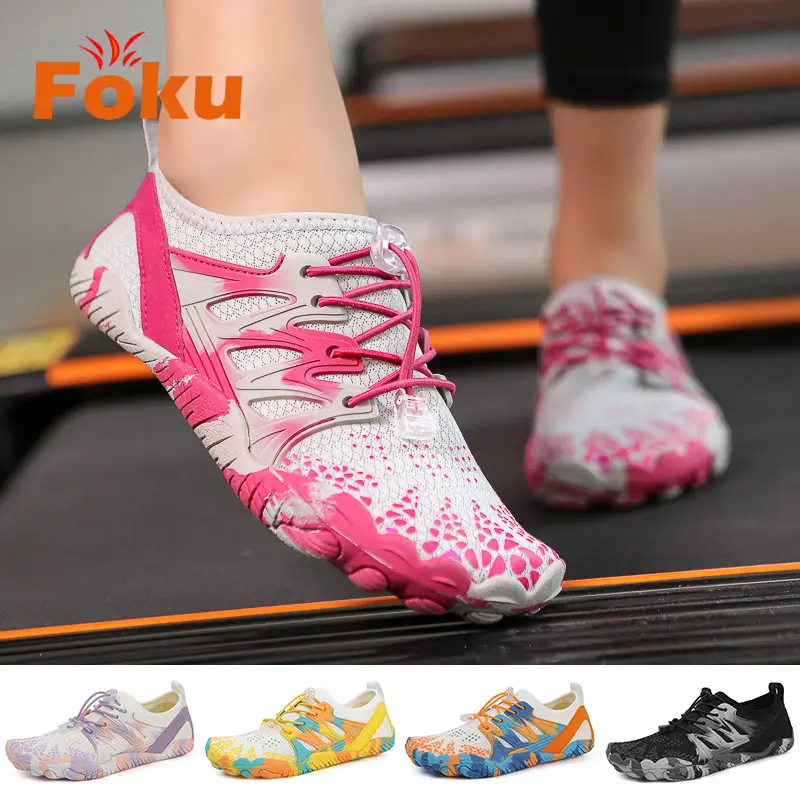 FOKU Sepatu Wanita Gym Aerobik Yoga Sepatu Gunung Kebugaran Hiking Sepatu Diving Sepatu Wading Anti-selip Beach Shoes