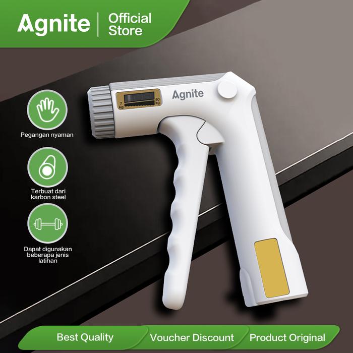 Gambar Agnite Alat Latih Otot Tangan / Gripper / Hand Grip 7 - 80kg ER02X-WH - Basic - ER025-WH dari Agnite.id Kab. Tangerang Tokopedia