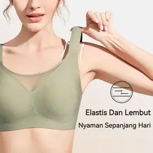 Seamless Bra Wanita Tanpa Kawat Lembut Tidak Terlihat Bh Nyaman Fleksibel Bahan Premium Elastis Dan Lembut Cocok Untuk Aktivitas Harian    Size M-2XL D20