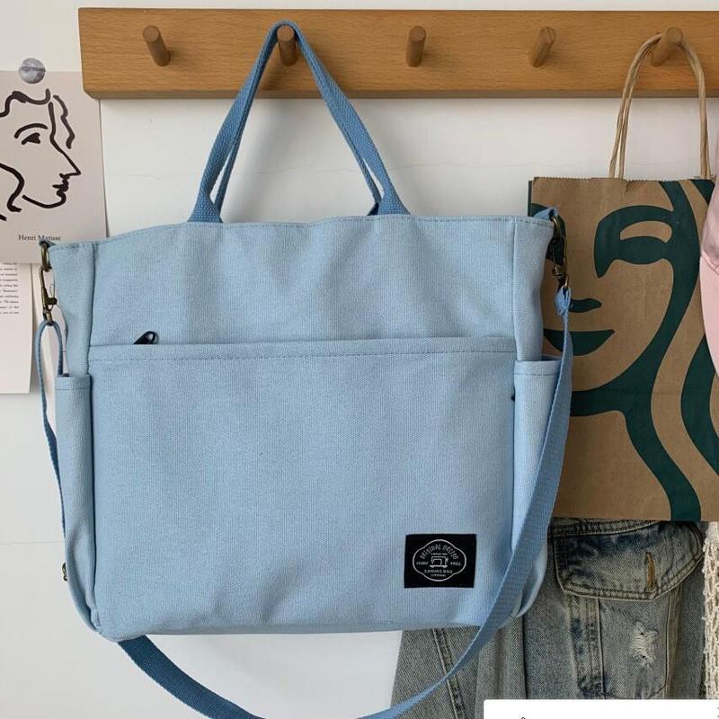Product Introduction of New Arrival Canvas Tote Handbag Simple Large capacity single shoulder Bag messenger bag for men and women 28