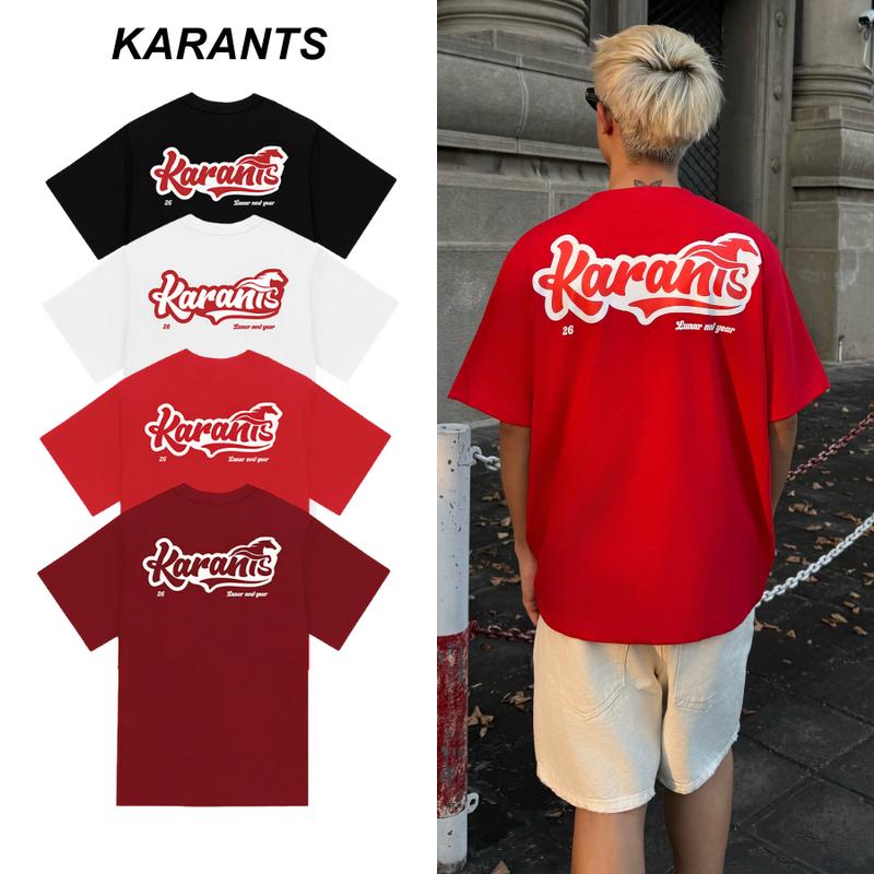 BST Tết 2026 Karants Áo Thun Oversize Tết Horse Chi Tiết In Sắc Nét Local Brand Streetwear - KR311