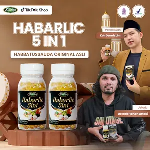 [SPESIAL LIVE] HABARLIC 5in1 Kapsul | 2 Botol isi 100 | Habbatussauda Original Asli Bantu Menjaga Kesehatan Tubuh Dari Dalam Tanpa Tambahan Gula | BPOM HALAL