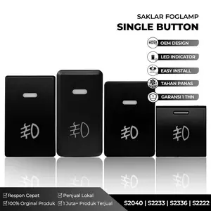 Saklar Mobil Switch untuk Foglamp Lampu Tembak ON/OFF dengan LED Indikator untuk Honda Toyota Daihatsu