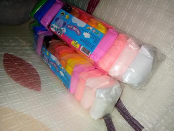 Product Review of Clay Polymer Mainan Anak Isi 12pcs Edukasi Slime Clay Dough Colour Play JM Permainan from R**h 1