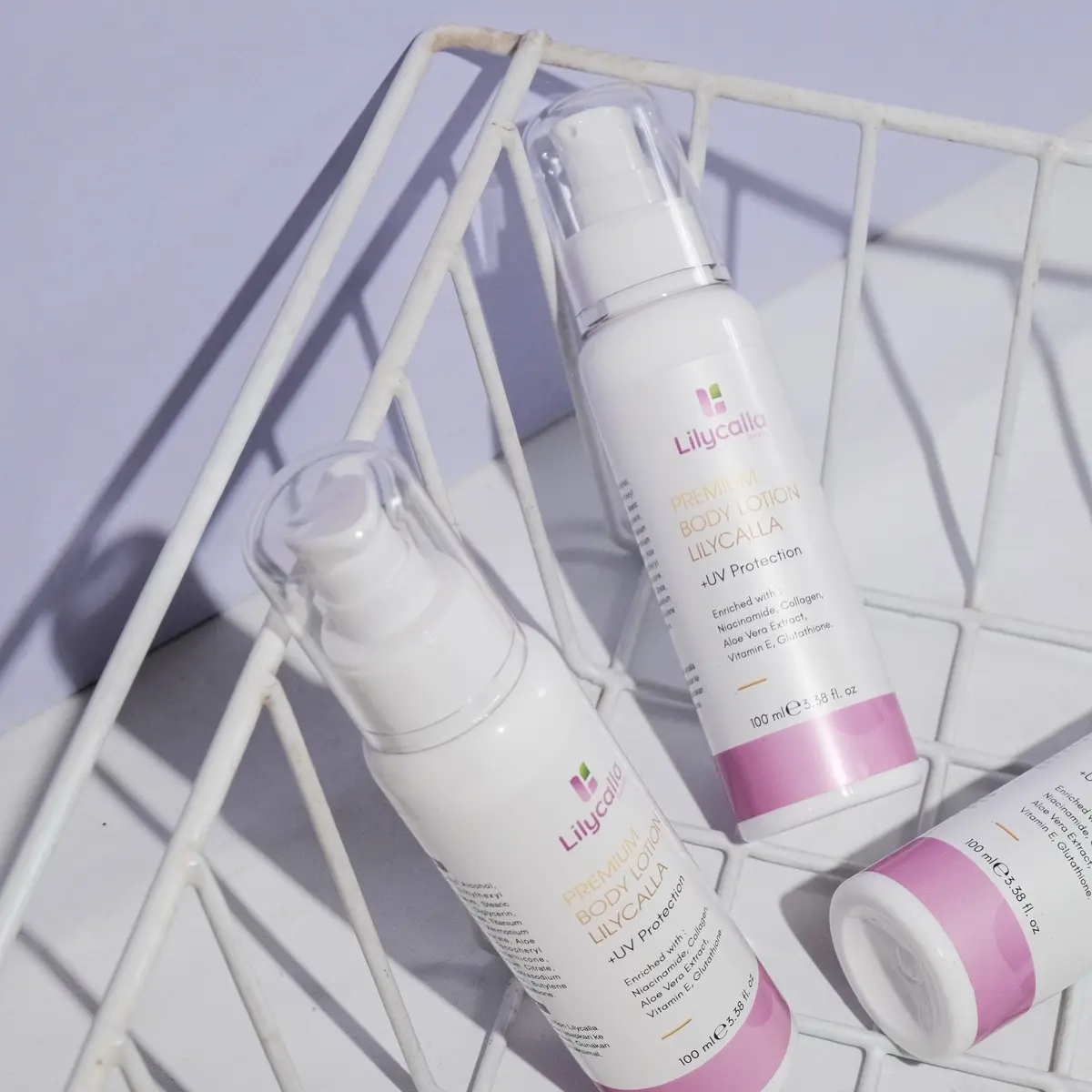 2 Premium body lotion (pket coba”) Pencerah Perawatan Tubuh Mencerahkan Niacinamide5% Pria Hand Kaki