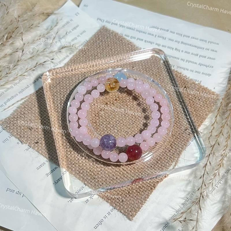 Product Introduction of DIY of Light Luxury and Fashionable Bracelets. Handmade Stringing, with Unique Personality. Beads that Attract Romantic Luck. 7