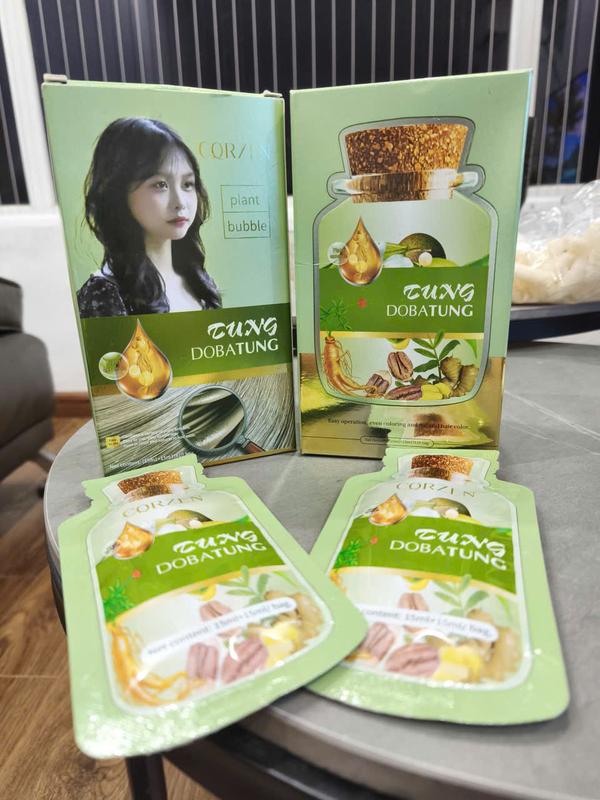  Dầu gội nhuộm tóc tạo bọt nhuộm tóc dạng bọt chiết xuất thiên nhiên | DOBATUNG | HỘP 10 GÓI | LÊN MÀU CHUẨN SALON | KHÔNG DÍNH DA DẦU 