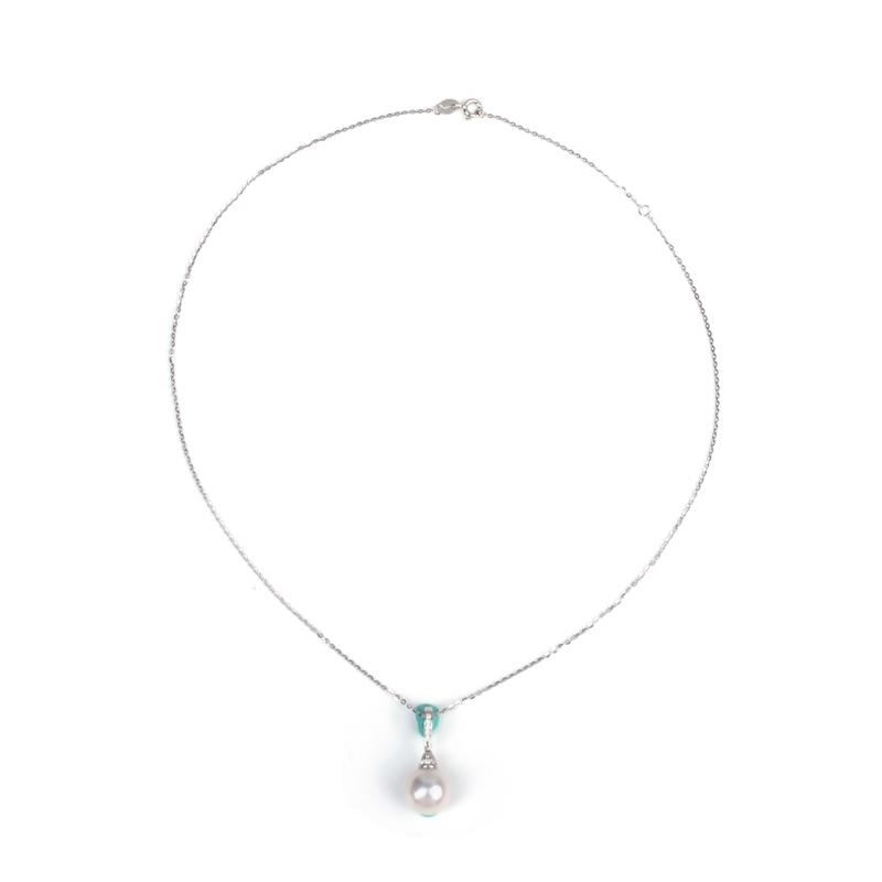 Product Introduction of 【036024】OSM 925 silver pearl necklaceDay star 5