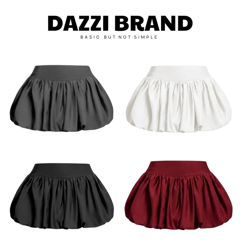 Chân váy bí phồng DAZZI form ngắn hack dáng V01