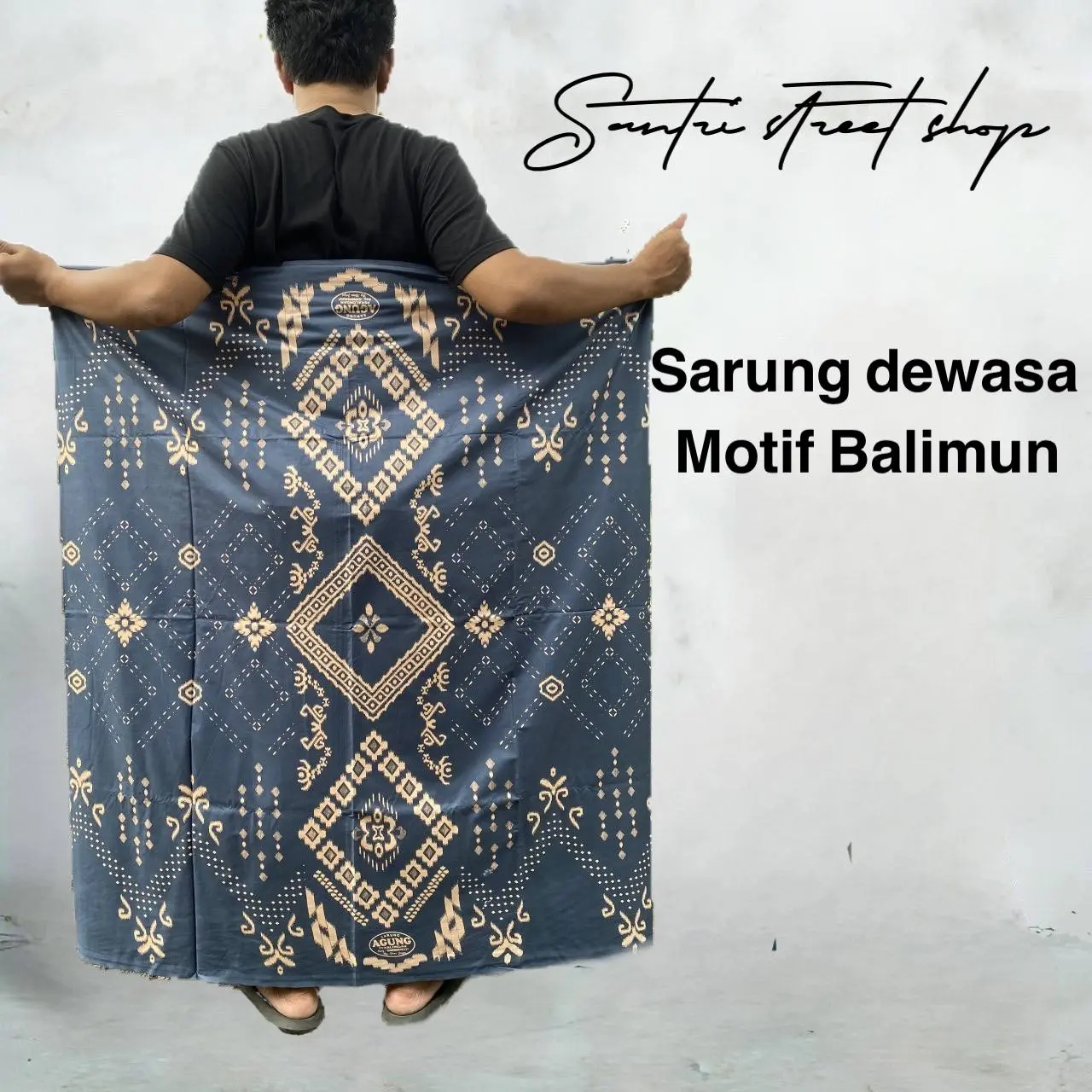 Sarung Pria Dewasa dan Anak Motif Balimun  - Santri Street Shop Exclusive