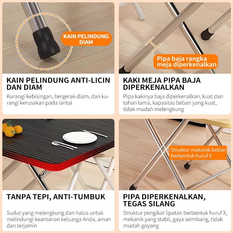 COD Meja Makan Lipat Meja Lipat Kopi Kayu Meja Taman Meja Lipat Laptop  Multifungsi Meja Kamar Minimalis Meja Belajar Serbaguna Meja Lipat Outdoor Meja Penjualan