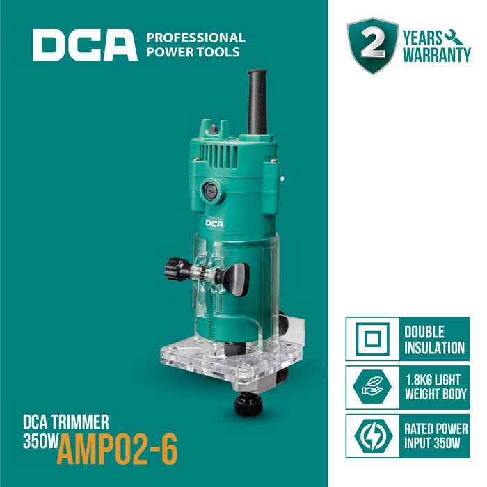 Gambar DCA Wood Trimmer / Mesin Profil Kayu 350Watt 1/4" AMP02-6 dari DCA OFFICIAL STORE Kota Administrasi Jakarta Barat Tokopedia