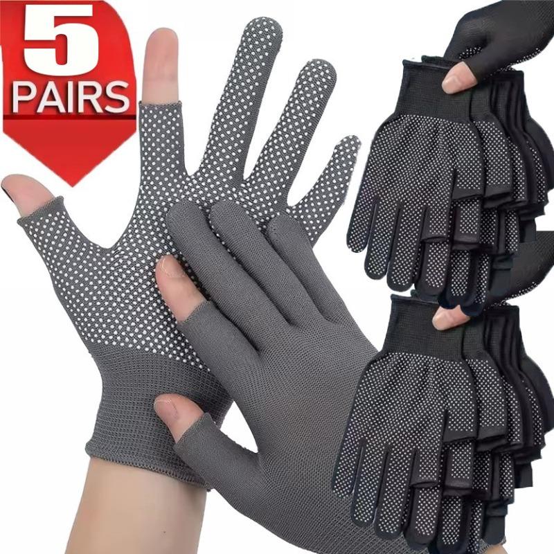 Găng tay chống trượt bằng nylon cho việc đi xe, găng tay đạp xe chống trượt, găng tay làm việc nửa ngón cảm ứng màn hình, găng tay thể thao ngoài trời cho mô tô, đạp xe, tập luyện và câu cá, găng tay thể thao dành cho nam và nữ