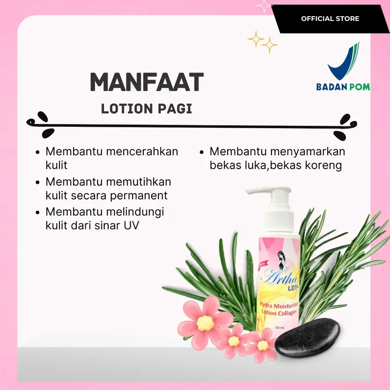 SPECIAL PROMO ARTHA LDT- LIGHTENING BODY LOTION 100ml BUY 1 GET 1 [Handbody Mencerahkan] 3