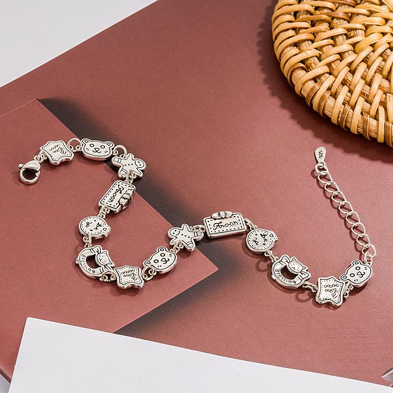 SC - Gelang Tangan Retro Dengan Charm Karakter Lucu Gelang Tangan Gaya Retro