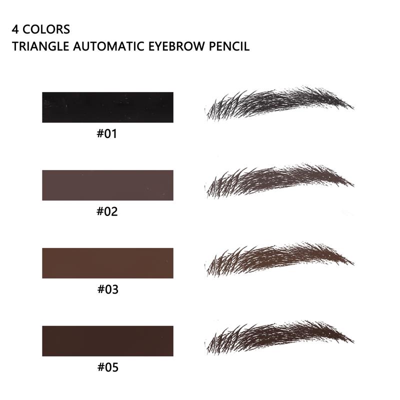 Product Introduction of Double End Eyebrow Pencil Triangle Tip with Brush Waterproof Eyebrow Pencil Natural Long Lasting Waterproof Eyebrow Pencil Makeup Tool 15