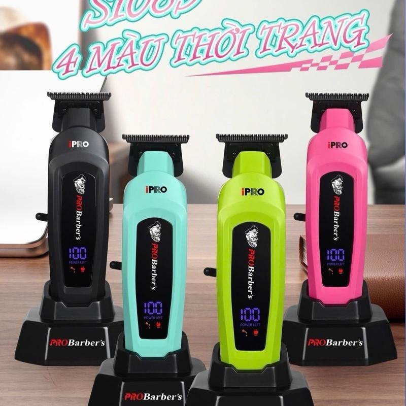 iPro Barbers Tông đơ hớt tóc S1089 chấn viền mài chuốt xỉa thoáng lưỡi titan siêu mỏng 0.1mm pin 1200mAh công suất 5W phù hợp mọi kiểu tóc