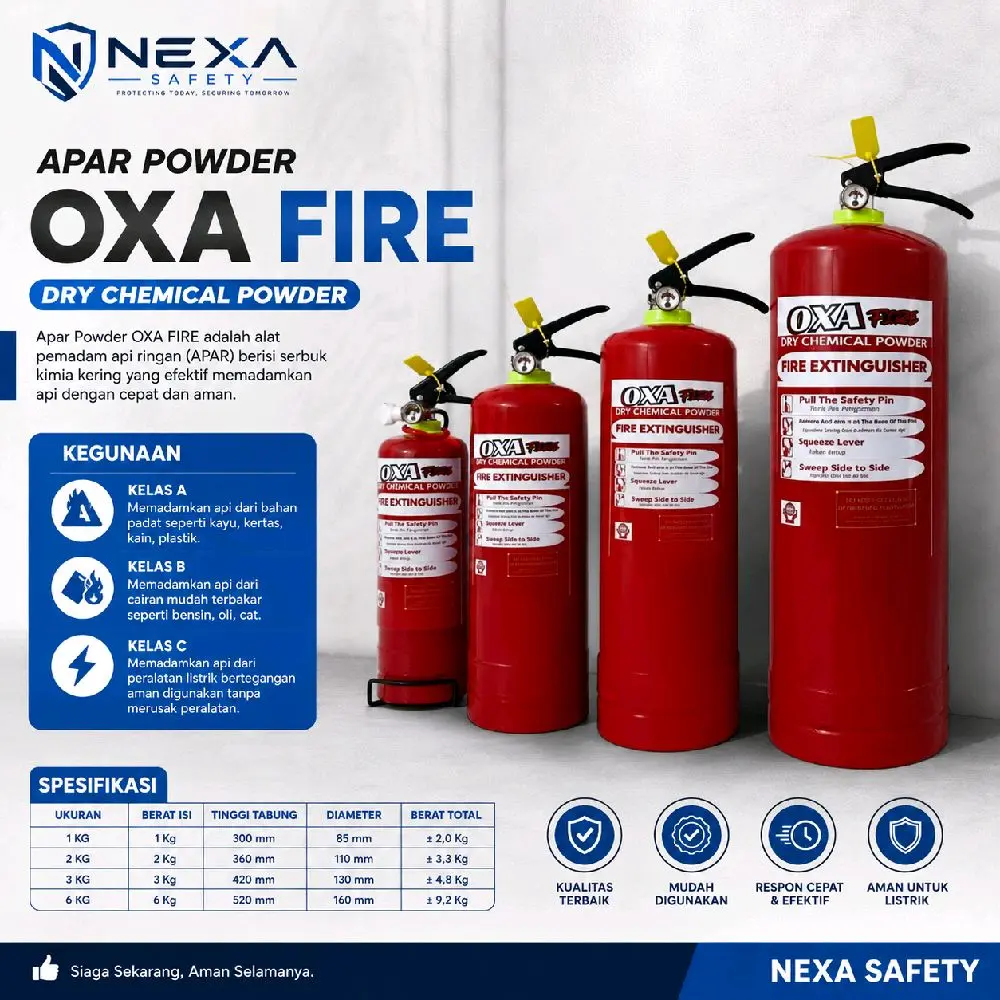 ALAT PEMADAM KEBAKARAN POWDER / apar powder oxa fire murah