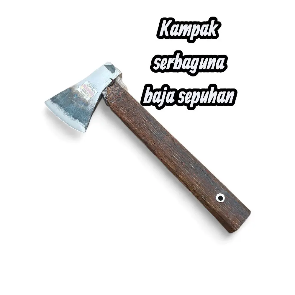Kampak Palu Serbaguna Multifungsi Baja Sepuhan Asli Tajam untuk Pertukangan dan Kayu