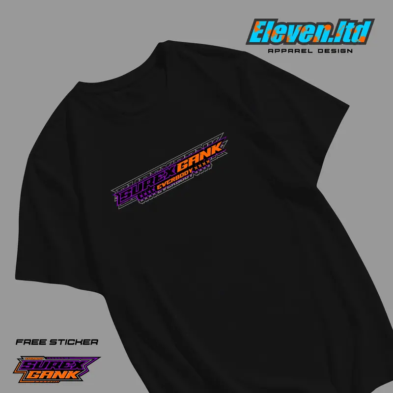 Kaos Surex Gank V2 Super Moto Herex  Tshirt Baju Racing Distro Pria Keren Bahan Katun Combat 24s Free Stiker Cowok Nyaman 4